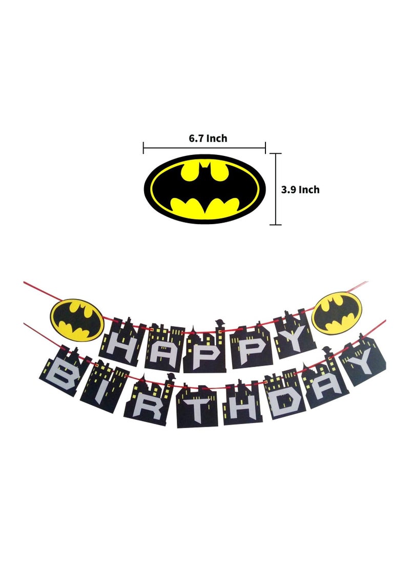LA FIESTA Batman Birthday Decorations for Kids  - Image 2