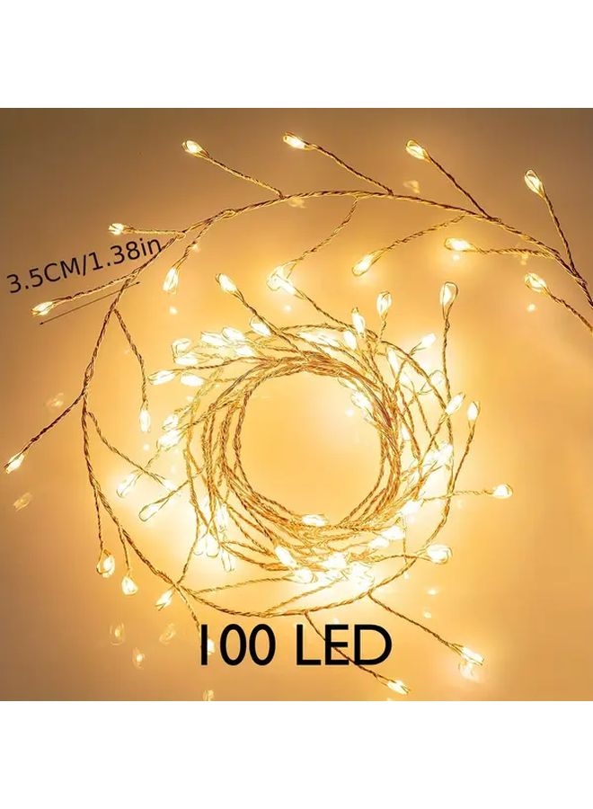 Warm Color USB Firecracker String Lights 100 200 LED 8 Modes Golden Fireworks Design For Wedding Party Outdoor Decor - Image 5