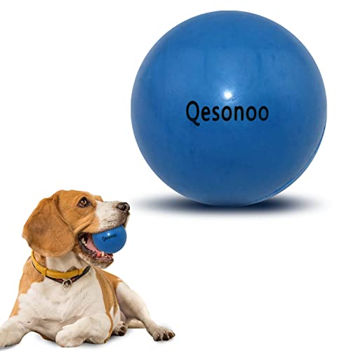 Qesonoo Dog Balls IndestructibleSolid Rubber Bouncy for Dogs Aggressive Chewers Large BreedNonToxicFloatingHigh ElasticityDurable Fetch Ball Medium to ChewPlay and Training - Image 1