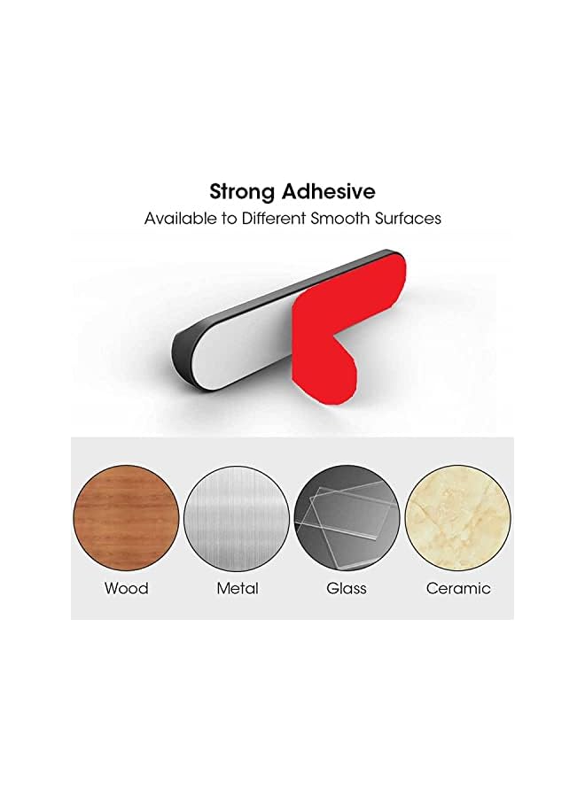 SHOWAY 3Pcs Cable Holder Clips - Desktop Cable Organizer For Management Of Power Cord And Charging Cables - Black - Image 2