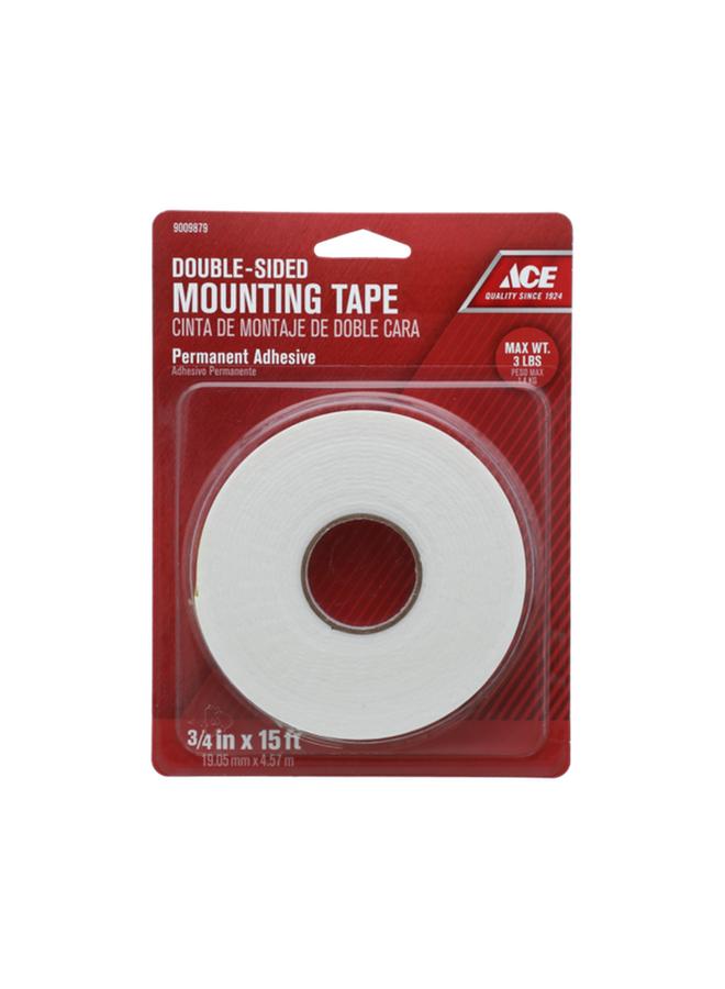 آيس شريط تثبيت مزدوج الجوانب أبيض 3/4 بوصة × 15 قدمًا