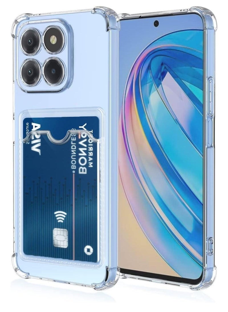 Honor X6A Wallet Cover Transperent Case 