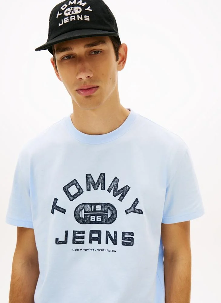 TOMMY JEANS Graphic Crew Neck Jersey T-Shirt