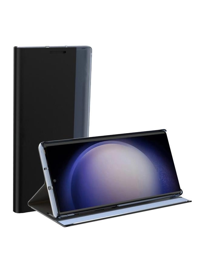 erorex Case For Samsung Galaxy S23 FE 5G Plain Texture Cloth Attraction Flip Holder Leather Phone Case - Image 2