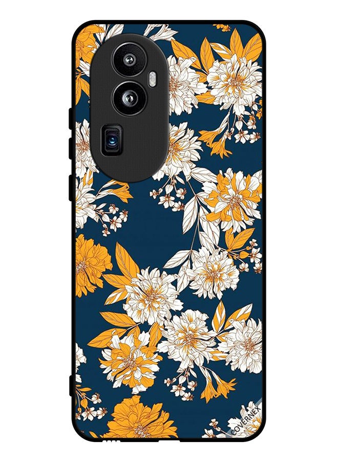 Covernex Protective Case Cover For Oppo Reno 10 China Flowers & Leaves Wallpaper - Image 1