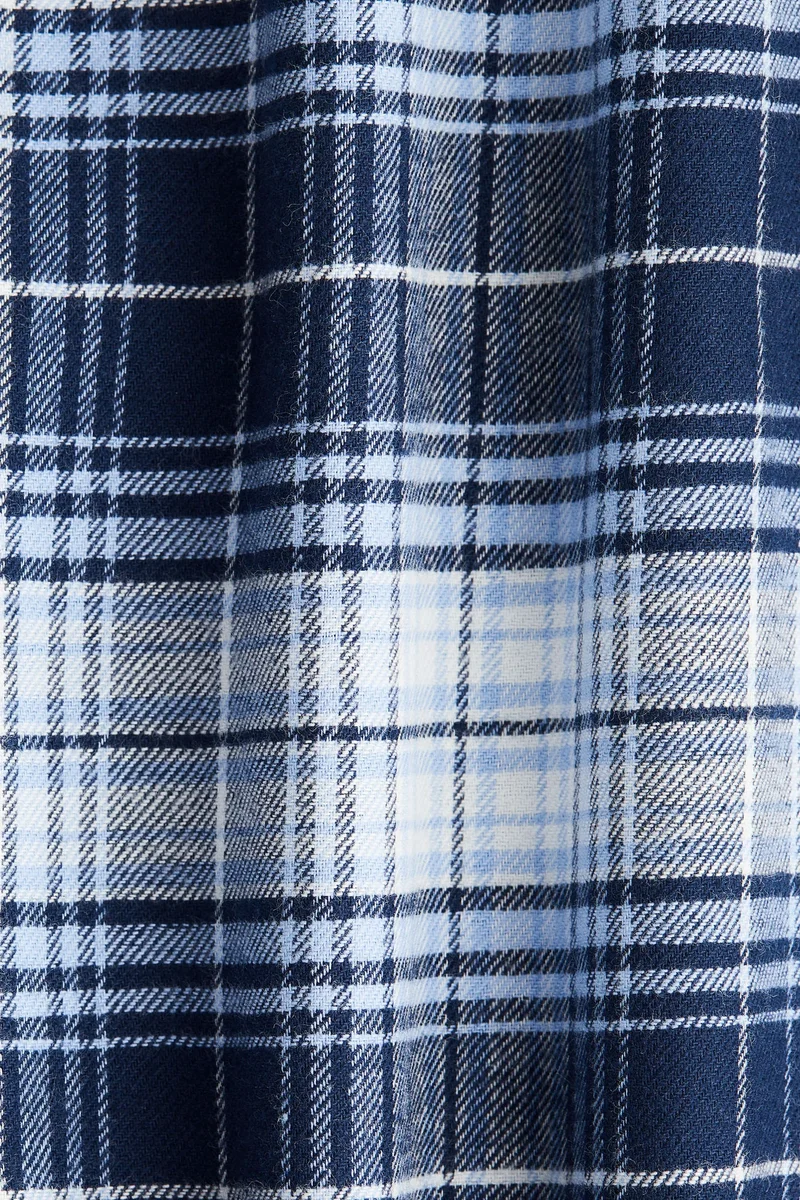 اتش اند ام بنطلون من قماش بوبلين قطني