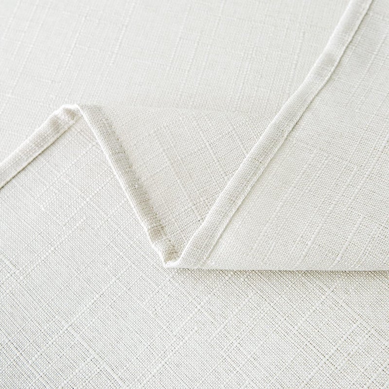 NLMUVW White Linen Table Cloth for Rectangle Rustic Textured Tablecloth Water Resistant Farmhouse Decorative Table Cover for Kitchen Dining Cafe 54 x 78 Inch - Image 5