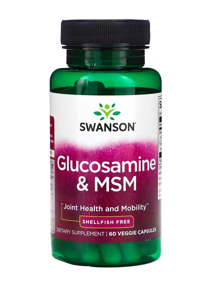 SWANSON Glucosamine & MSM 60 Veggie Capsules