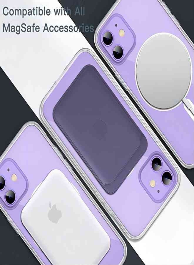 Suitable for iPhone 12/12 Pro Magsafe Case 6.1" Slim Magnetic Case Anti-Yellowing Anti-Shock Anti-Drop Hard Back Crystal Phone Case