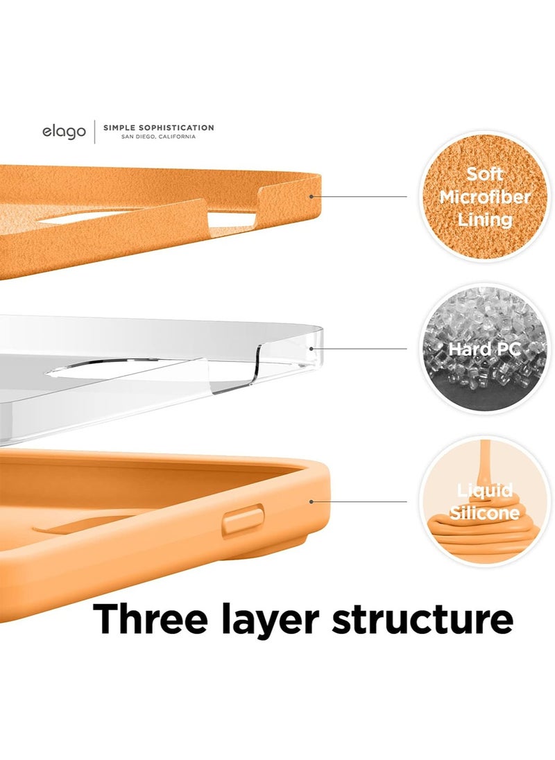 Elago - Silicone for iPhone 13 Pro MAX Case Cover - Orange - Image 1