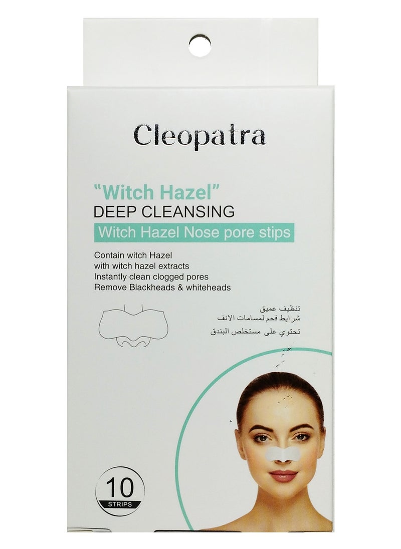 CLEOPATRA - Two Pieces Of Witch Hazel Nose Pore Strips Deep Cleansing 2x10 Strips - Image 1