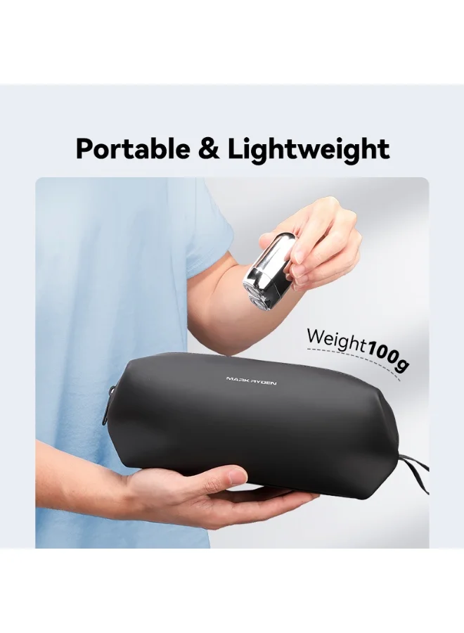 مارك رايدن Mark Ryden MR-35 Grey Travel Organizer Pouch - حقيبة أكسفورد التقنية المقاومة للماء خفيفة الوزن مع حزام المعصم - تخزين الحد الأدنى للكابلات والأدوات والملحقات