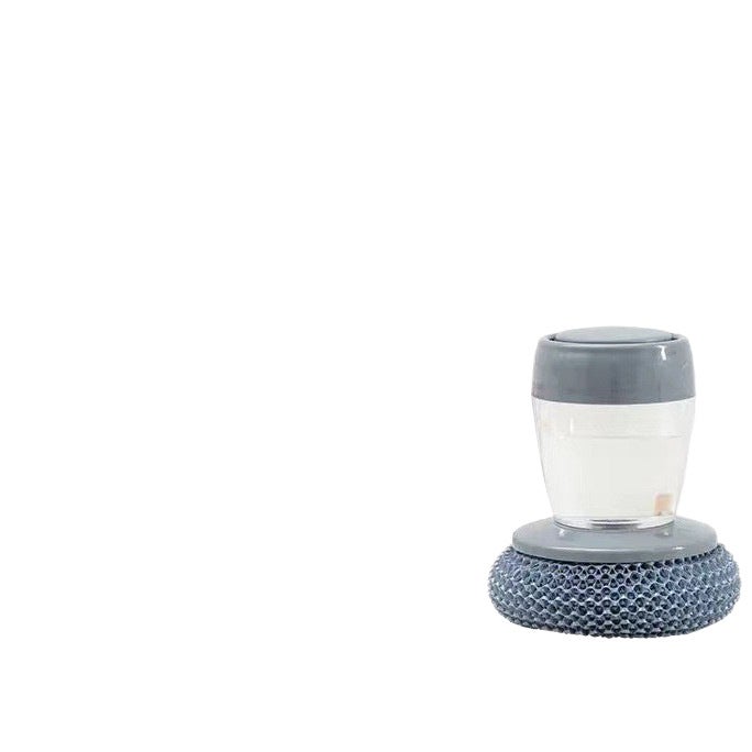 Replaceable Pot Brush with Long and Short Handle, Scratch-Free Steel Wool Cleaning Brush, Detachable Fiber Dish Brush - Image 3
