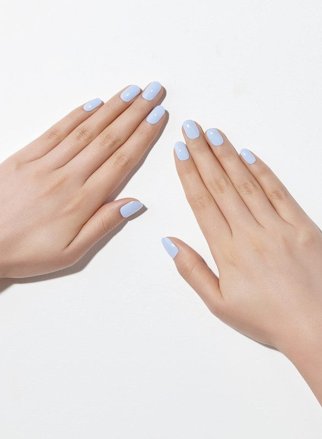 Dashing Diva Glaze | Gel Nail Stickers | Artificial Nails | Hardened Type | False Nails | Easy To Apply (Sky Blue) - Image 3