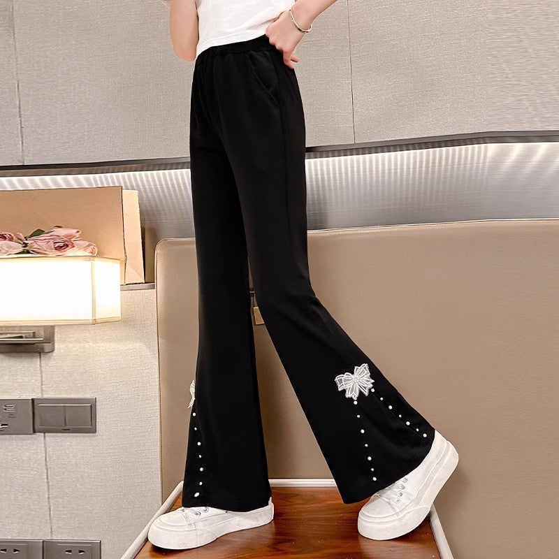 Girls' Flared Pants Girls' Trousers Fashion Primary And Secondary School Students' Pants Children'S Casual Pants - Image 5