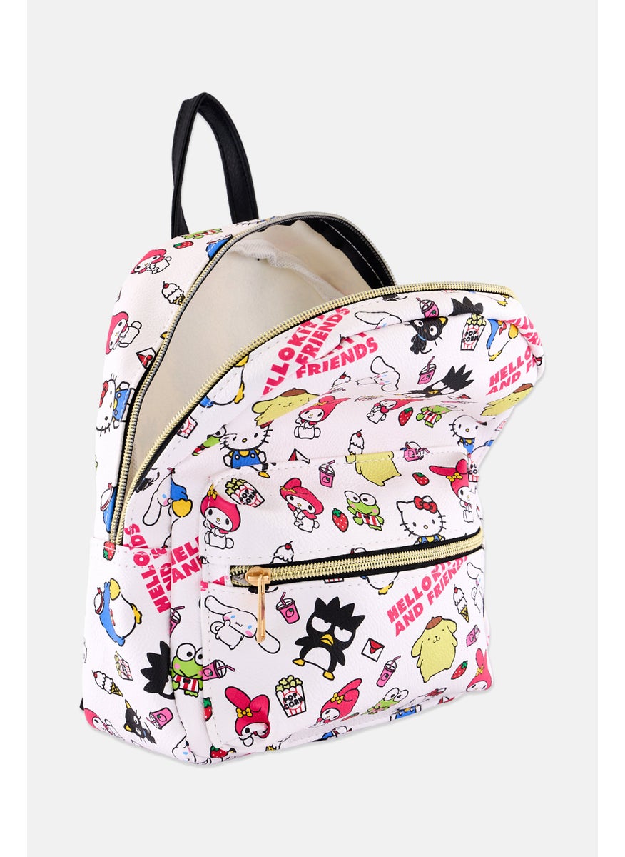Hello Kitty Kids Girl Graphic Bagpack 28 H x 22 L x 4 W cm, White  - Image 3