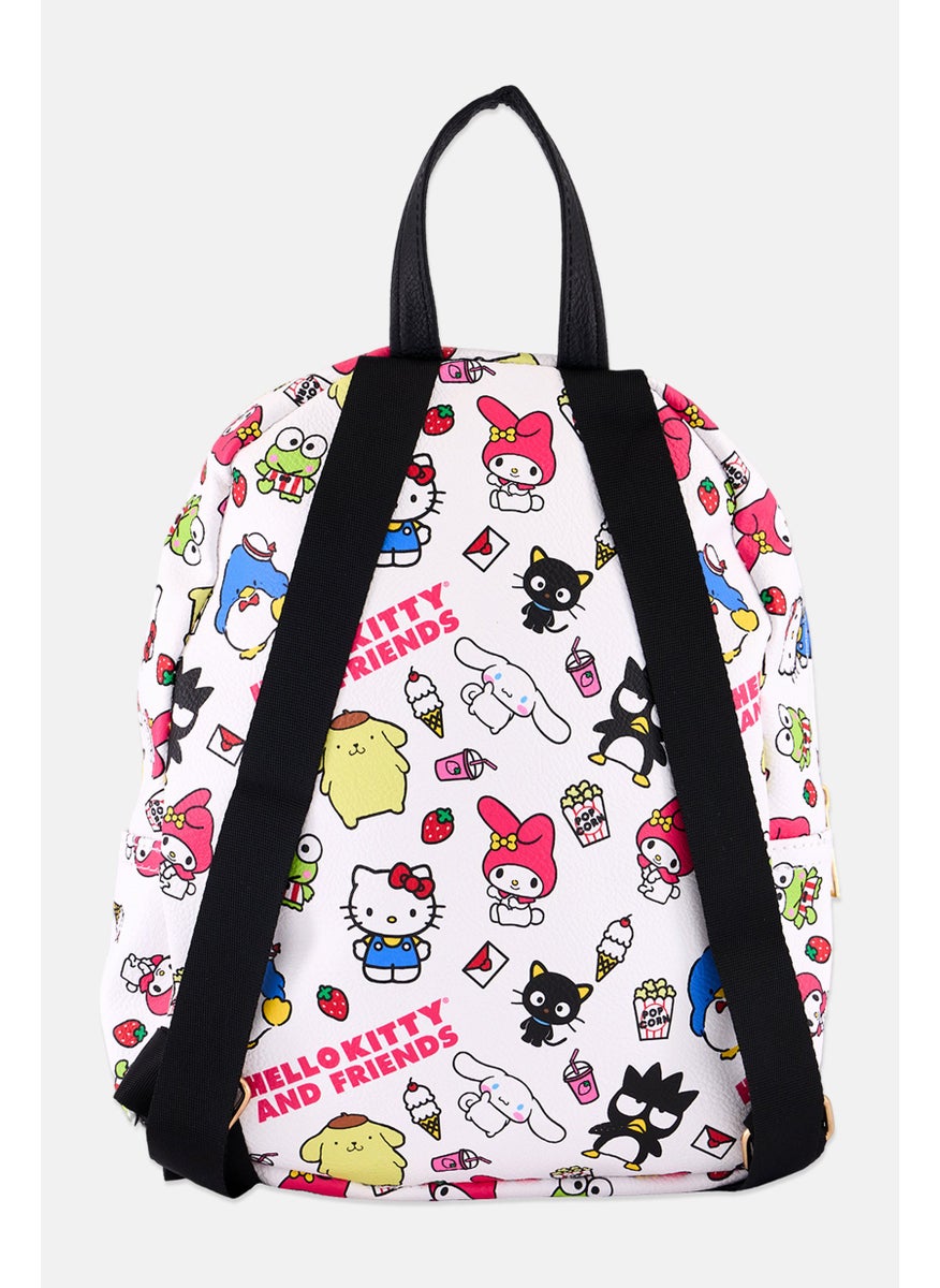Hello Kitty Kids Girl Graphic Bagpack 28 H x 22 L x 4 W cm, White  - Image 2