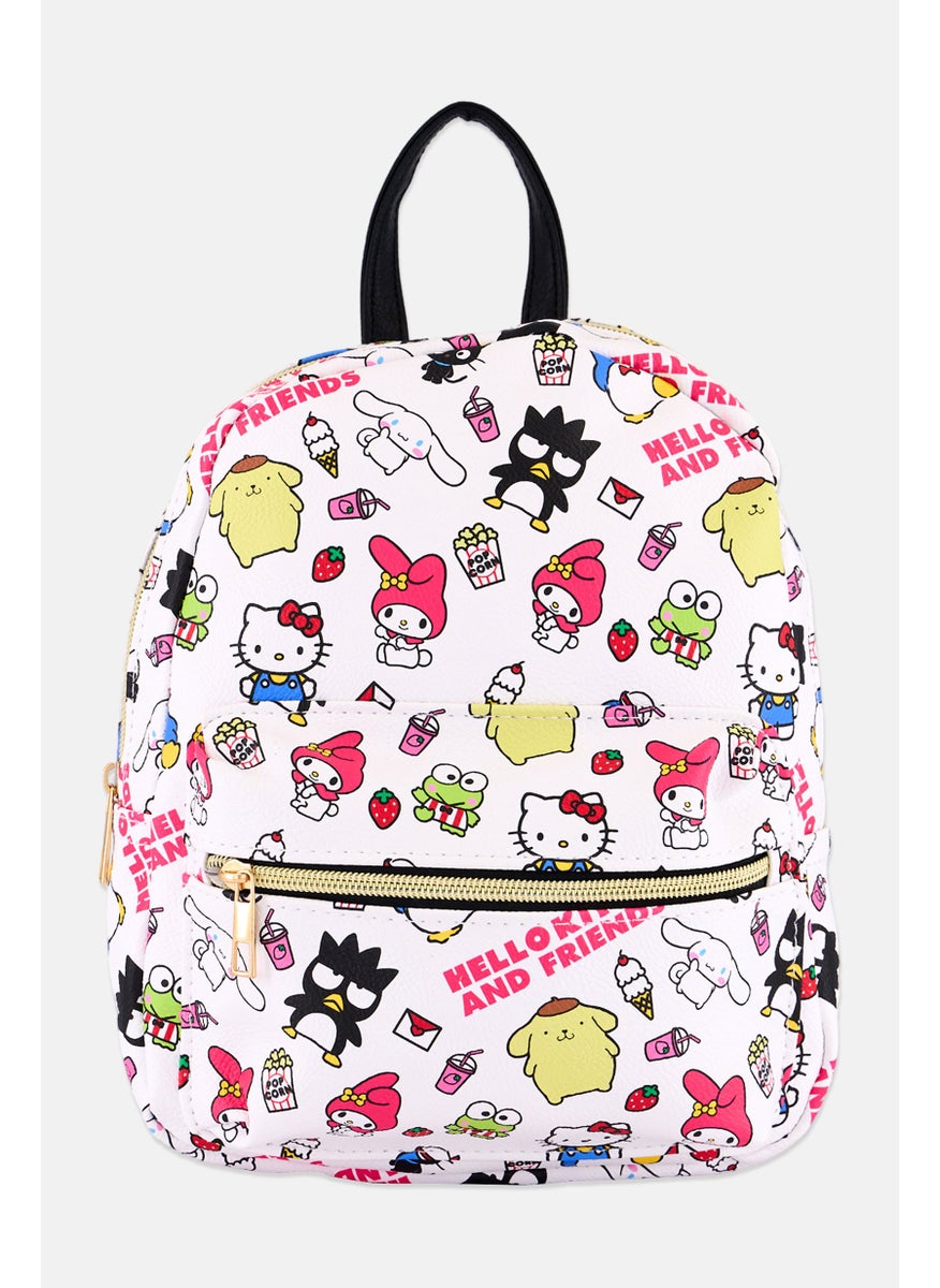 Hello Kitty Kids Girl Graphic Bagpack 28 H x 22 L x 4 W cm, White  - Image 1