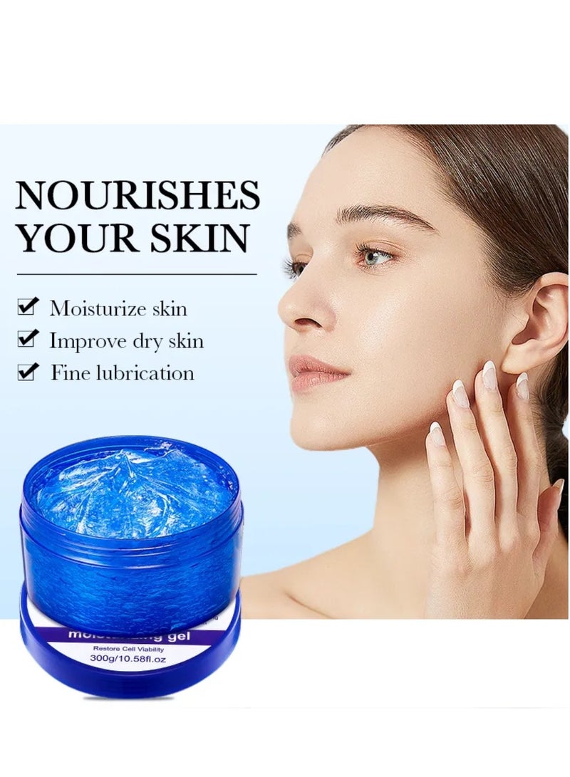 SADOER 300g Vitamin E Moisturizing Gel for Face & Body Refreshing & Moisturizing Gel Oil Control Deep Cleansing Brightening Skin Tone Shrinking Pores Natural Extracts Infused Face Cream Gel - Image 3