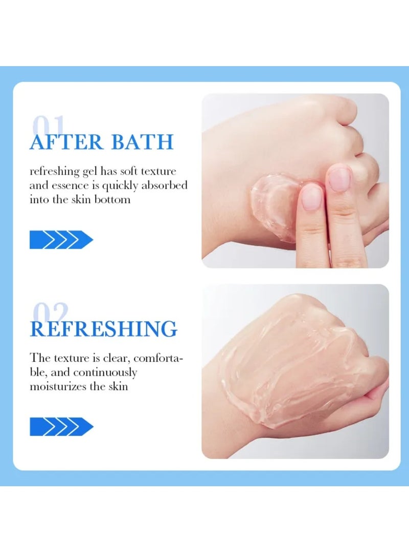 SADOER 300g Vitamin E Moisturizing Gel for Face & Body Refreshing & Moisturizing Gel Oil Control Deep Cleansing Brightening Skin Tone Shrinking Pores Natural Extracts Infused Face Cream Gel - Image 5