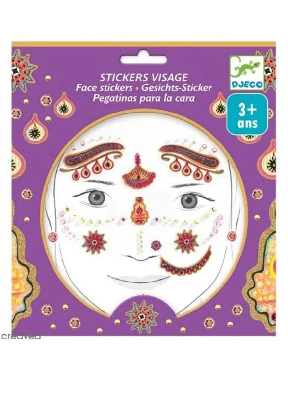 DJECO Princess India Face Stickers
