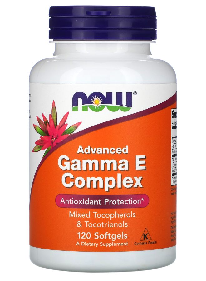 now Gamma E Complex Advanced 120 Softgels