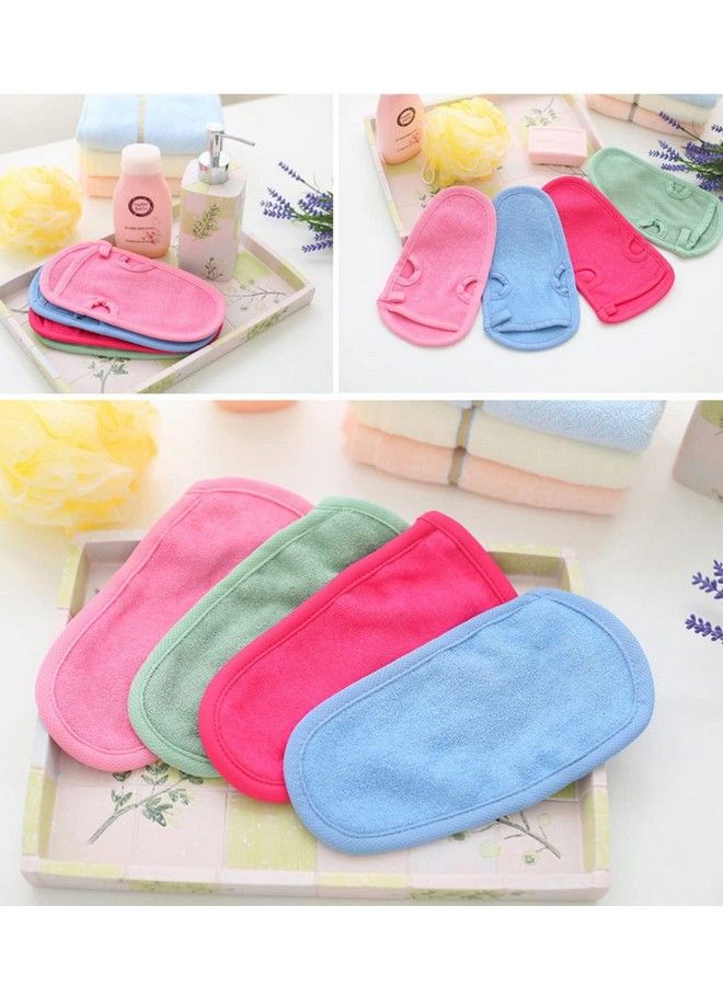 erioctry 3Pcs Reusable Bathing Shower Mittens Soft Back Rubbing Gloves Exfoliating Body Wash Massage Spa Mitt For Adult And Kids Family (Color Random)  - Image 5