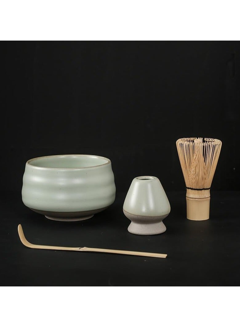 غينيا موجة مجموعة شاي ماتشا 7 قطع، مجموعة ماتشا Whisk، مجموعة وعاء ماتشا، مجموعة حفل ماتشا - Image 4