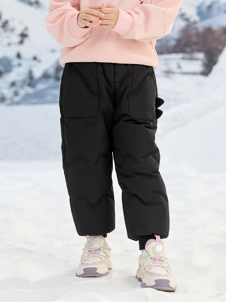 بالابالا بنطلون مبطن بلون موحد للبنات - Image 1