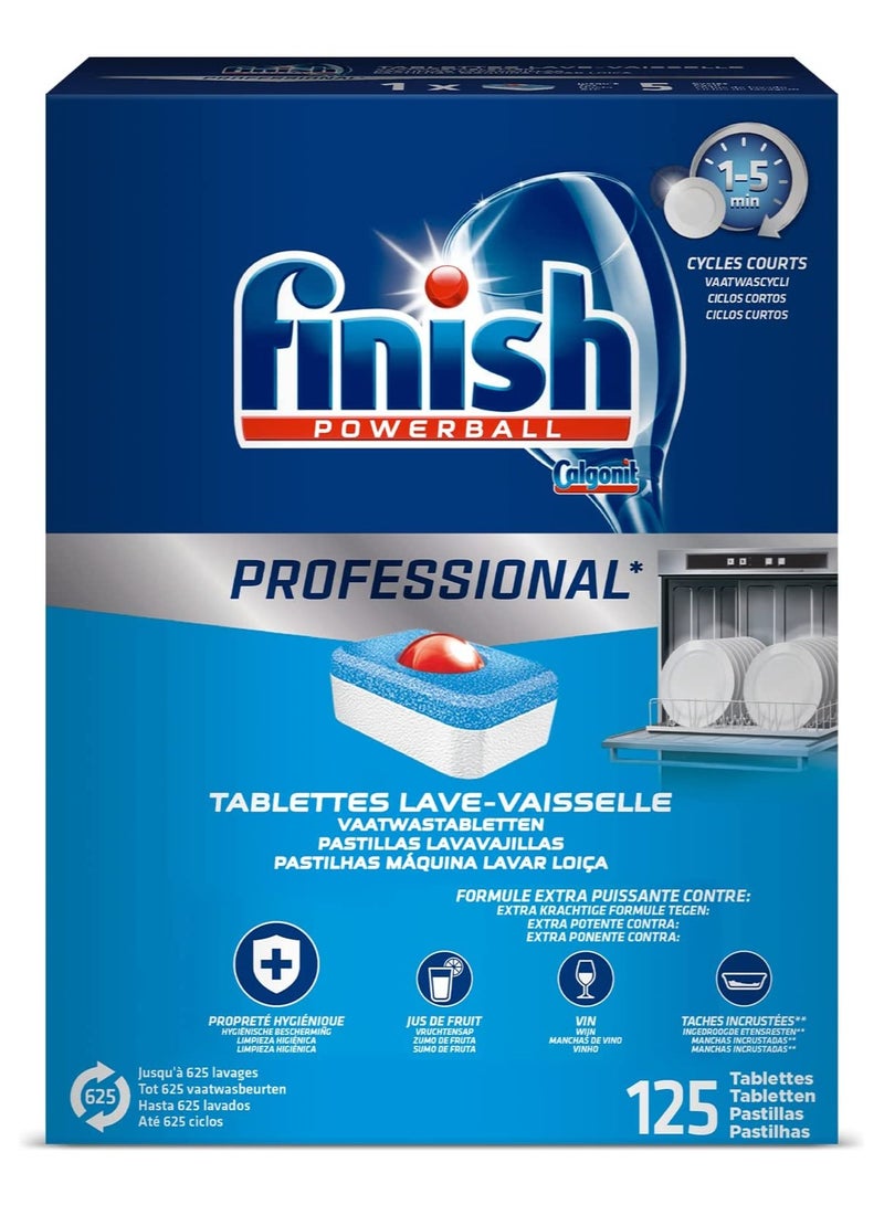 Finish Finish Powerball Professional Dishwasher Detergent 125 Tablets  - Image 1