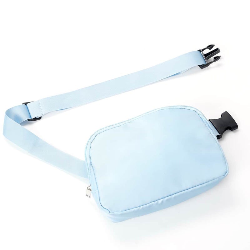 Qi Ta Cross-Border Lulu-Style Waist Bag, Nylon Waterproof Chest Pack, Shoulder Bag for Outdoor Sports and Running - Image 1