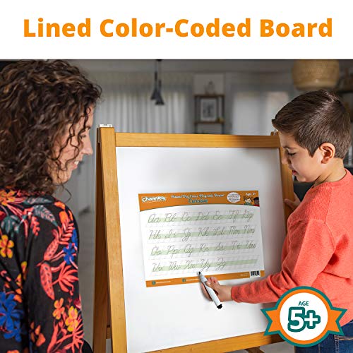 Channie's Visual Dry Erase Magnetic Alphabet Tracing Board for Cursive Letter, Practical Portable Cursive Magnet Tracing Board for Kids, with Color-Coded Blocks & Black Marker, 2 Pack - Image 5