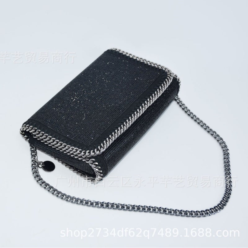 Women'S Bag Stella Chain Bag Advanced Rhinestone Bag Fashion Shoulder Bag Niche Handbag Messenger Bag - Image 3