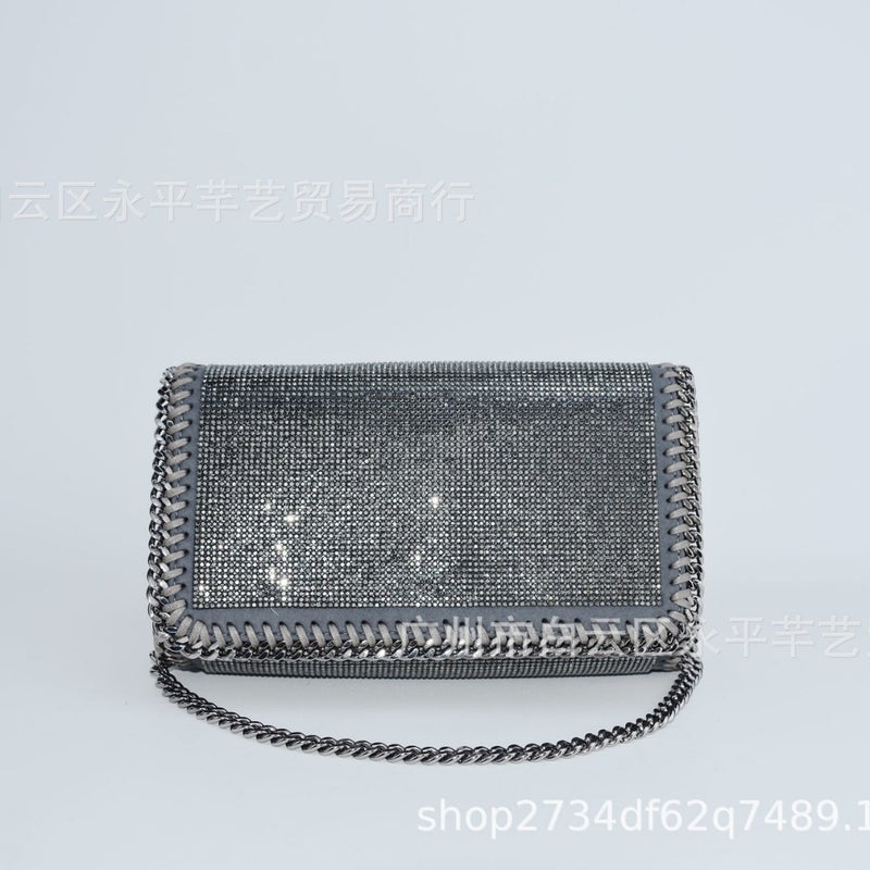 Women'S Bag Stella Chain Bag Advanced Rhinestone Bag Fashion Shoulder Bag Niche Handbag Messenger Bag - Image 5