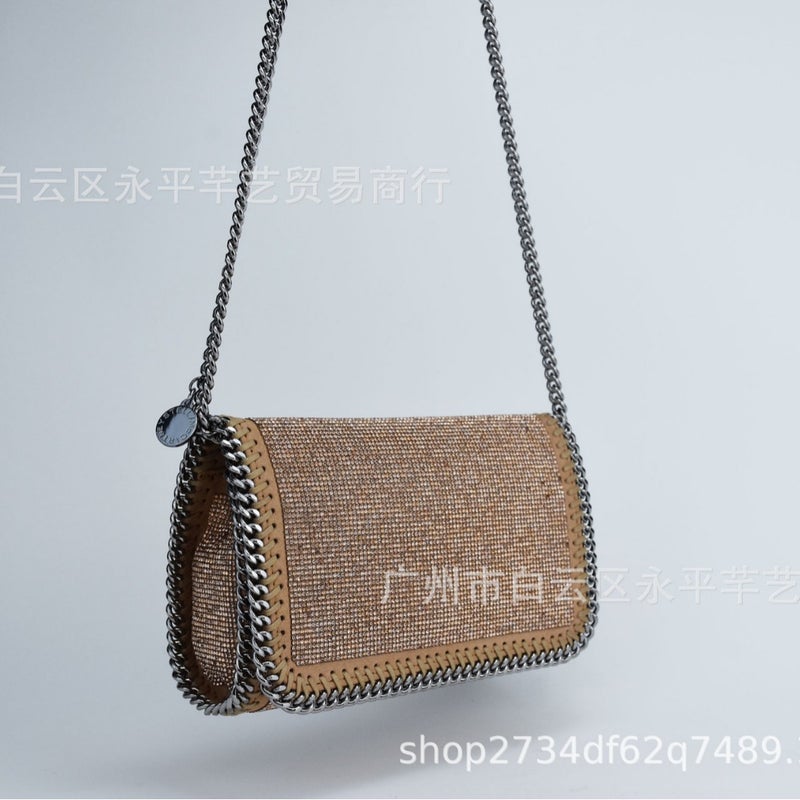 Women'S Bag Stella Chain Bag Advanced Rhinestone Bag Fashion Shoulder Bag Niche Handbag Messenger Bag - Image 4