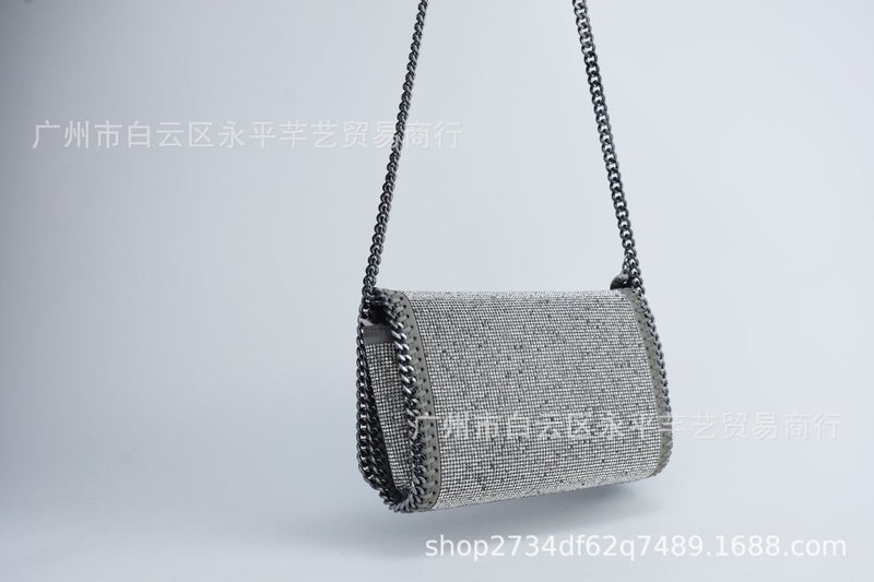Women'S Bag Stella Chain Bag Advanced Rhinestone Bag Fashion Shoulder Bag Niche Handbag Messenger Bag - Image 1