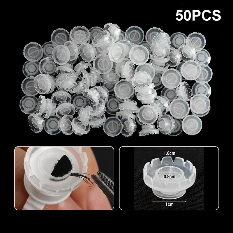 50Pcs/bag Eyelash Blooming Cups Eyelash Grafting Sun Flower Glue Cup to Make Fan Eyelashes Extension Dedicated Tools - Image 3