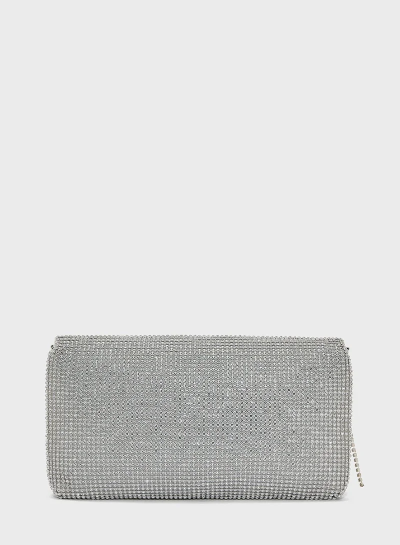 Namshi x Diamante Tassle Clutch Bag