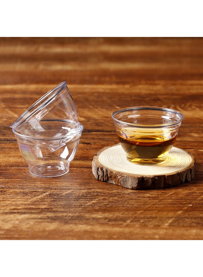 Jiamo Aviation Cups 80 Pieces, Disposable Tea Cups 60ml, Thick Plastic Small Wine Gl, Transparent For Tasting, Drinking Tea, And Alcohol - Image 4