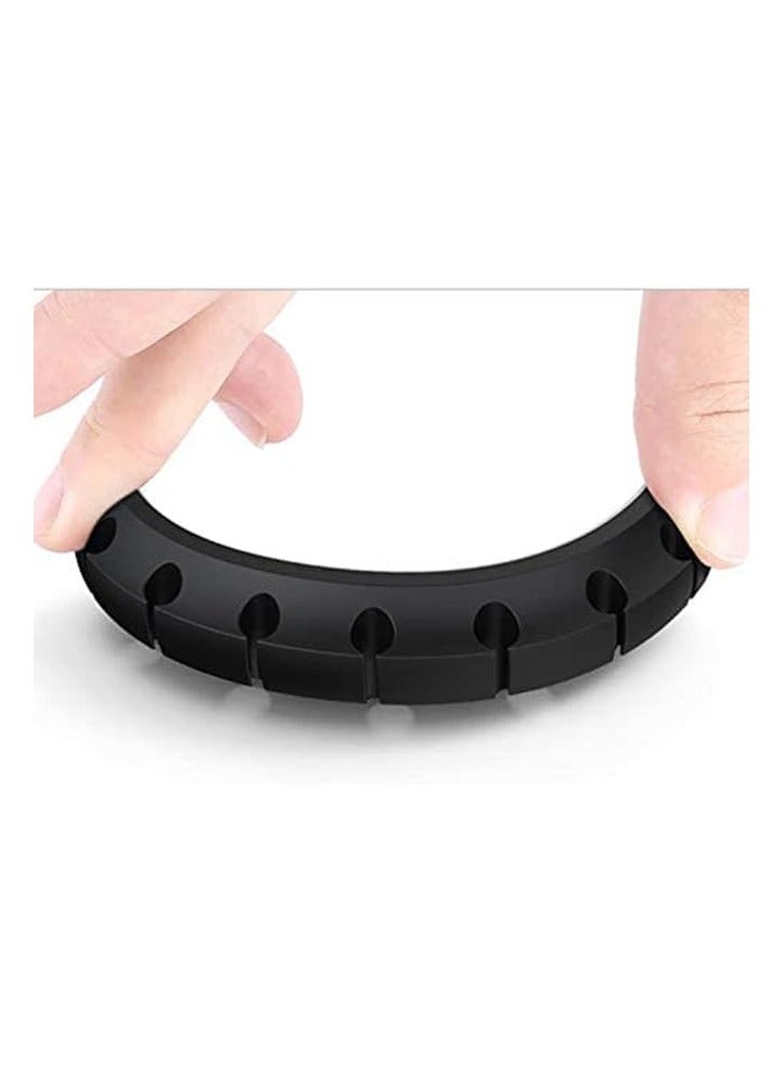 KASTWAVE Cable Holder Clips, 3-Pack Cable Management Wire Cord Organizer Clips Silicone Self Adhesive for Desktop USB Charging Cable Nightstand Power Cord Mouse Cable Wire PC Office Home - Image 2