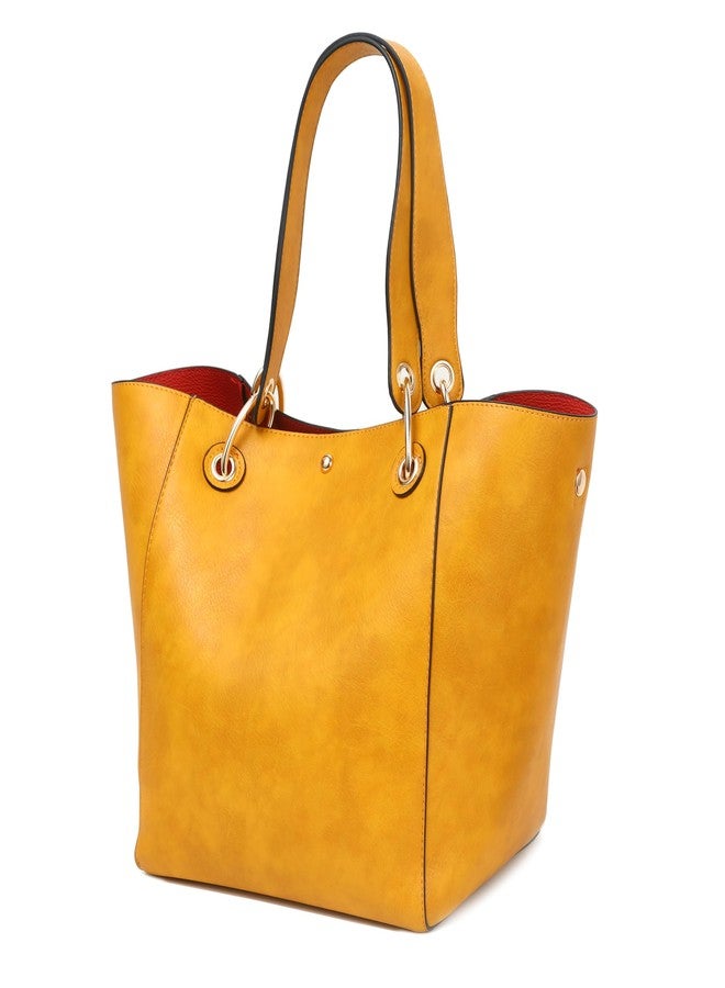 sqlp Large Work Tote Bag for Women Designer Purses and Handbags Big Bucket bags Ladies Travel Crossbody Purse Yellow, Yellow, One size - Image 3