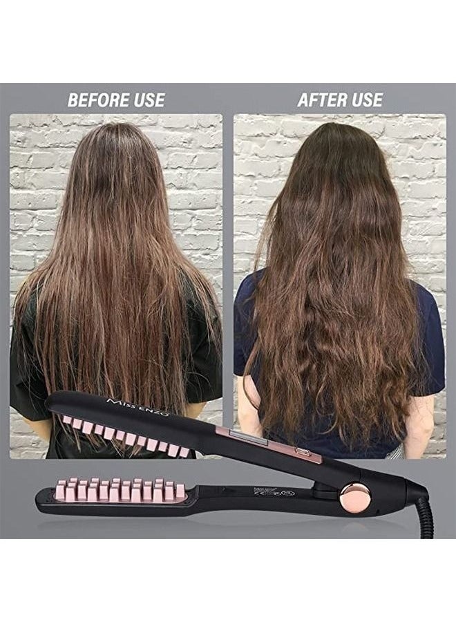 تورنادو كيراتينر   مكواة تصفيف الشعر من فلافي لتزيد من كثافة الشعر، أداة تكثيف الشعر من السيراميك، جهاز تمويج الشعر، درجة حرارة قابلة للتعديل، سلك دوار، إيقاف تشغيل تلقائي، أداة تصفيف الشعر السميكة - Image 3