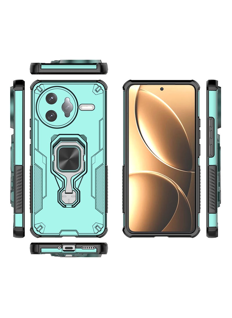 Case for Xiaomi Poco F7 Ultra / Redmi K80 Pro with Kickstand, PC+TPU Dual-Layer Hybrid Protection Back Cover,Green - Image 3