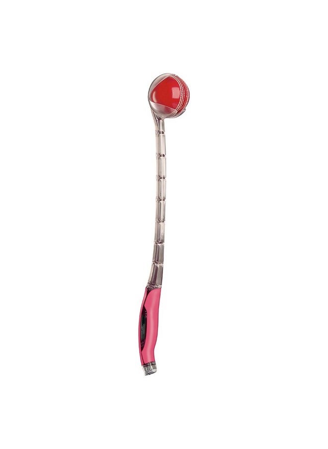 omtex Sidearm Elite Cricket Ball Thrower- Long Handle With Batting Practice Sidearm Ball Thrower (Pink)  - Image 1