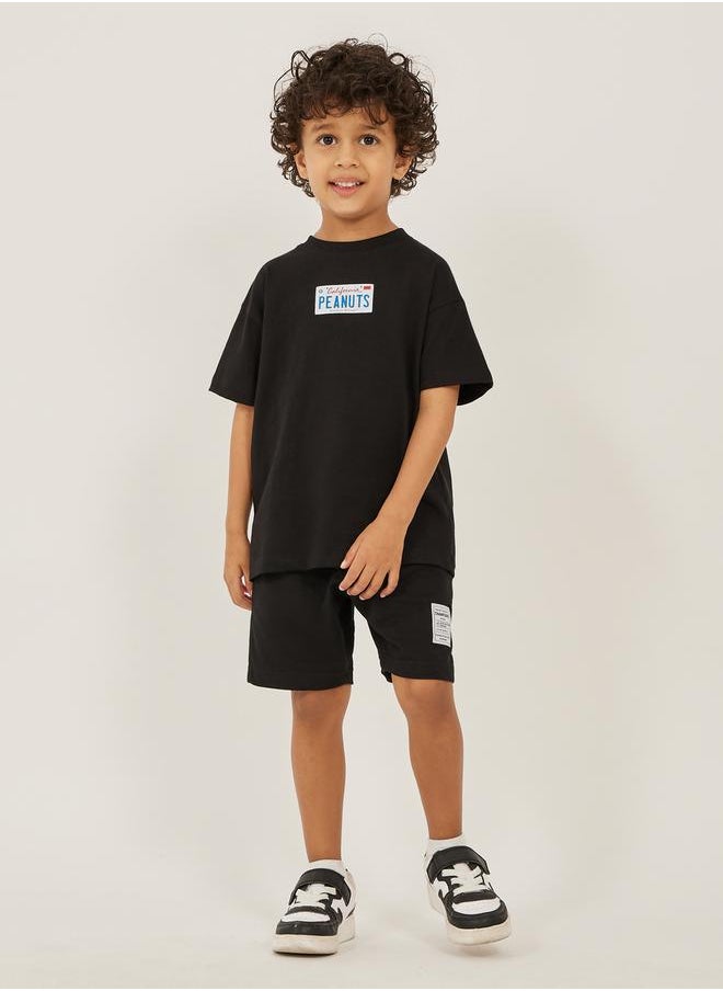Styli - Badge Detail Drawstring Waist Shorts with Side and Back Pockets - Image 1