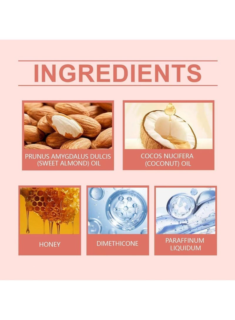 Gisou Honey Infused Hair Oil, Negin Mirsalehi, 20ml 0.7fl.oz, Enriched Delicate Hair Oil - Image 5