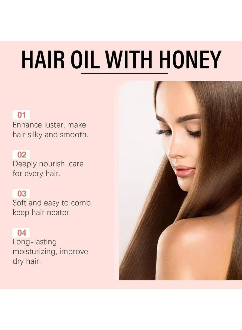 Gisou Honey Infused Hair Oil, Negin Mirsalehi, 20ml 0.7fl.oz, Enriched Delicate Hair Oil - Image 4