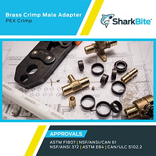 SharkBite محول ذكر MNPT بقطر 1 بوصة من شيركبايت، ملحقات سباكة نحاسية، أنبوب PEX، نحاس، UC140LFA - Image 5