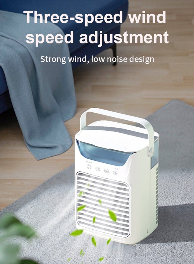 Portable Air Conditioners Cooling Fan, Evaporative Mini Air Conditioner Portable AC Unit with 3 Cool Mist & Speeds, 7 Night Light & 2-6H Timer, Personal Air Cooler for Bedroom Office Camping  - Image 4