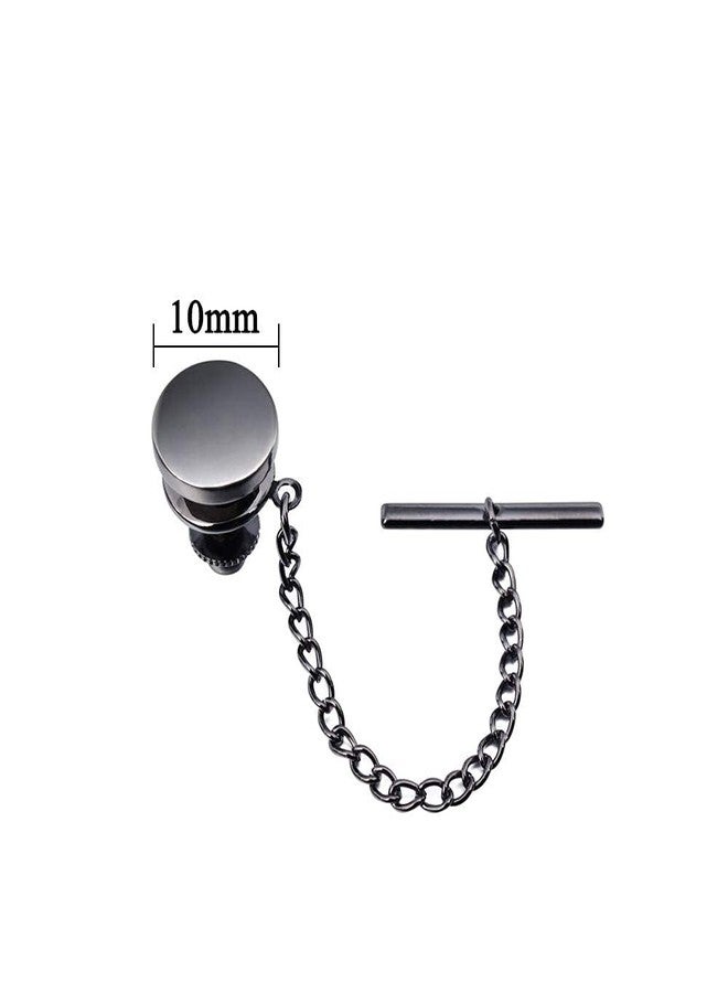 HAWSON Classical Tie Tacks Pins in a Gift Box for Mens - Gunmetal - Image 4